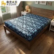 ASSARI-巴洛克藍緹花高迴彈硬式彈簧床墊-雙人5尺