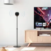 推薦 適用于蘋果Homepod mini音響落地支架伸縮金屬音箱架子底座部分@b47g34w6n_