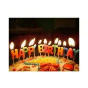 (店+)禎巧妙 台灣現貨 生日蠟燭 happy birthday 生日快樂英文字母工藝蠟燭 派對生日蠟燭生日派對用品 創意蠟燭生日快樂 生日蠟燭 數字蠟燭