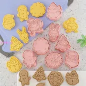 爆款 件套餅乾模具 聖誕節餅乾模具 史努比 恐 神奇寶貝 奧特曼 曲奇切模 3D餅乾模具 蛋糕饅頭造型模具 廚房烘焙工