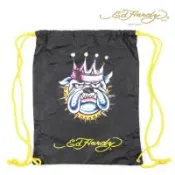 出清特賣 Ed Hardy DREW-國王鬥牛犬多功能背袋 -黑色(收納包)