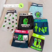 全新 正版 Minecraft 麥塊 110-160cm 男童 內褲 四角褲 平口褲 兒童 男孩 男生內褲
