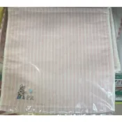 比得兔紗布無捻精繡手帕巾 25X25公分 (粉) 出清商品，特價出售