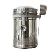 【Earth】大不列顛密封罐 不鏽鋼色260g(贈專用矽膠收納圈+豆匙 顏色隨機)