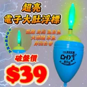 台灣丸七釣具行-超亮電子大肚浮標 防水 龍膽 岸拋白帶 金珠釣法 烏溜 大頭鰱 草魚 虱目魚