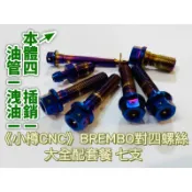Brembo基本對四大全配套餐 油管螺絲 洩油螺絲 插銷 洩氣螺絲 本體鈦螺絲 小樽卡鉗鈦螺絲