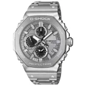 大高雄鐘錶城 CASIO卡西歐 G-SHOCK B2100系列 GMC-B2100ADS-1A 八角形全金屬藍牙計時指針錶 銀 46.3mm｜樂天領券現折★全館特惠中★指定刷卡回饋10%