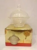 全新未用經典珍藏品 金莎玻璃糖果盅 可收納金莎糖果水果小點 玻璃罐 糖果罐 收納罐 玻璃罐收納罐