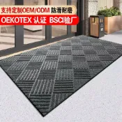 全球選品1館 生活百貨 輪胎紋商用地毯入戶門地墊防滑pvc防滑底大門口進門蹭腳墊門外墊