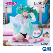 TAITO 太東 初音未來 Desktop Cute 貓耳T恤 ver. 再販 景品 初音 貓耳 公仔 模型 人偶 Q哥