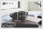 【佛你居家】☆100%二手真品☆BOTTEGA VENETA BV黑色雙層編織款手環附盒子