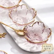 造型蘸醬碟 醬油碟 日式玻璃櫻花小碟子家用醬醋蘸水蘸料餃子火鍋吐骨頭味碟小吃餐具 蘸料碟 小菜碟 甜點盤