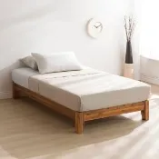 【myhome8居家無限】Molly 茉莉柚木本色全實木床底/床架 3.5尺 單人加大(柚木實木打造)