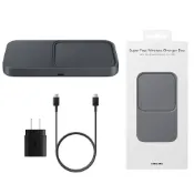 (店+)【Samsung 三星】三星 SAMSUNG 原廠 15W無線閃充雙充電板組 EP-P5400 (附25W充電器+雙Type C線) 台灣公司貨