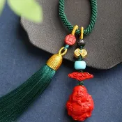 天然原礦硃砂精品紅砂財神爺萬能掛包掛精品硃砂含量高達95%以