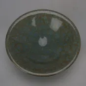 協貿國際日用品生活2館 宋 官窯藍釉冰片大號斗笠碗 仿古舊貨瓷器古玩民間收藏老物件裝飾