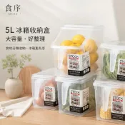 🥫保鮮盒 冰箱收納盒 蔬菜水果整理盒 帶蓋食物收納盒 冷藏冷凍收納盒 廚房收納盒 雞蛋收納盒 家用透明分類整理盒