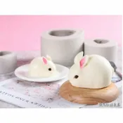 歐培拉 【嚴選現貨】3D立體單孔兔子矽膠模具 DIY烘焙用具 翻糖蛋糕 慕斯蛋糕模具 手工皂模 巧克力模 矽膠模 皂模 石膏模