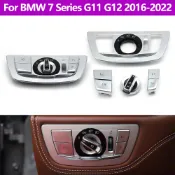 BMW 適用於寶馬 7 系 G11 G12 2016-2022 汽車儀表板前照燈旋轉按鈕前照燈總成開關蓋 6131947