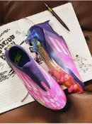 全球選品1館 生活百貨 亞馬爾粉紫F50足球鞋男無鞋帶FG長釘TF碎釘學生AG短釘比賽訓練鞋