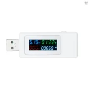 彩屏USB款測表儀 USB測試儀 USB功率計 電壓電流測試儀 4-30V 0-6.5A 0-195W QC快速充電 電
