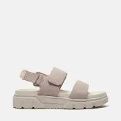 【Timberland】女款淺紫色後帶式皮革涼鞋(A2QJAAJG)