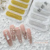 【魅精靈】 迷你美甲小鋼珠3g5g裝 0.4-3MM大小號尺寸套裝 金銀色圓珠子指甲鑽