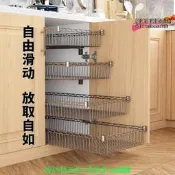 【可開統編】廚房拉籃櫥櫃改造碗碟架diy置物架滑軌收納層架自製衣櫃抽屜網籃