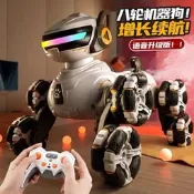 【免運】兒童遙控智慧機器狗手勢感應聲控八輪特技變形噴霧越野車男孩玩具益智玩具 兒童玩具 玩具