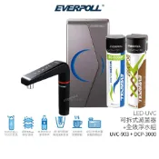 【EVERPOLL愛科濾淨】智能廚下型雙溫UV觸控飲水機 EVB-298-E+ 守護升級全效淨水組 DCP-3000