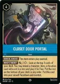[NA諾亞方舟] 迪士尼 Lorcana 013 SR 013-170 Closet Door Portal 閃卡