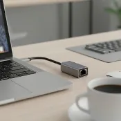 100Mbps USB-C轉乙太網轉接器,RJ45網路卡,適用於Android/MacBook/PC,USB 2.0