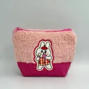 BUNNI KONBINY異材質拼接化妝包- SASA粉款