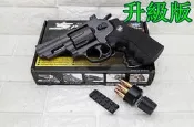 2館 WG 2.5吋 左輪 手槍 CO2槍 升級版 黑 ( 左輪槍SP708BB槍BB彈玩具槍模型槍城市獵人警用CS吃雞