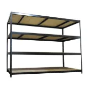 (店+)【空間特工】210x90x150cm四層消光黑免螺絲角鋼架陳列架 儲物架 置物架 層架 收納架 物料架 耐重層架