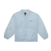 (店+)【CONVERSE】Converse Jacquemus 21fw 純色Logo標識短款休閒拉鍊夾克截短外套 女款 藍色