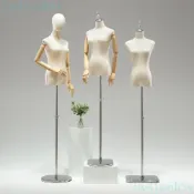 (店+)白棉服裝店模特 人體模特道具 女半全身模特 女裝櫥窗人台 衣服婚紗模特 衣服展示架 發泡模特兒 假人