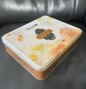 美心月餅長型鐵製空盒/喜餅盒/收納盒/收藏盒/首飾盒/置物盒/教具盒/鐵盒收納箱/餅乾盒