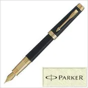 【德國Parker專賣65折免運費】PARKER派克 新款 PREMIER尊爵黑桿金夾18k鋼筆