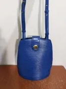 法國製 Louis Vuitton Cluny EPI LV 真皮 古著 水桶包 肩背包 側背包
