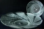 SERENE 晴朗牌 水晶玻璃水果盤一對Fruit plate
