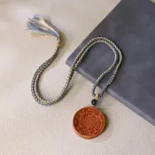 全球選品1館 生活百貨 天然桃木 九宮八卦牌 雕刻吊墜 項鍊 道系掛飾 護身符 祈福辟邪 男女款
