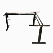 【MGSHOP】L型轉角雙機芯電動升降桌 桌腳電腦桌腳 無桌板