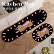 臘腸熱狗 可客製 吸水吸油 止滑 廚房地墊 矽藻土地墊 珪藻土軟地墊 軟式硅藻土地墊 腳踏墊 浴室 長地墊 地毯 防滑