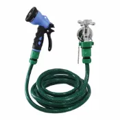 (店+)【蝴蝶衛浴】4分包紗水管套組.園藝澆花水槍.居家清掃.洗車.沖洗.