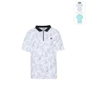 【FILA】男性 GOLF 短袖POLO衫-白色 1POZ-6100-WT