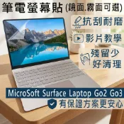 【Ezstick】Microsoft Surface Laptop Go2 Go3 靜電式筆電螢幕貼｜鏡面/霧面可選