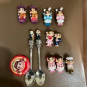 日本 不二家 牛奶妹 牛奶弟 Peko fujiya 早期絕版收藏 公仔 人偶 擺飾 娃娃 食玩 盒玩 人形