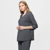【MamaWay】點點緹花孕哺居家服組｜孕婦居家服、哺乳服、兩用服、點點緹花、舒適居家服