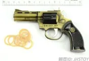 JHS（（金和勝 生存遊戲專賣））青銅色 左輪 全金屬 橡皮筋手槍 A4056